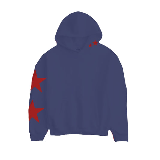 Bleu et Rouge Hoodie
